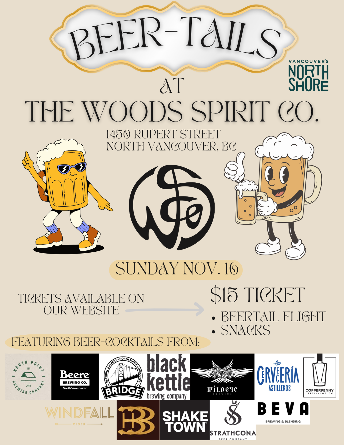 Beertail Night at The Woods – North Vancouver Beer Week